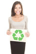 Recycling woman Recycling woman
