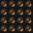 Wall of speakers. Seamless pattern. Vector.