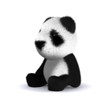 3d Teddy sits
