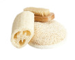 Set of natural sponges, isolated Set of natural sponges, isolated