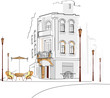 Cafe in the city Cafe in the city