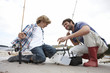 Photo: Father and son on a fishing trip Father and son on a fishing trip