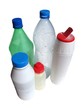 Récipients en plastique recyclables