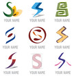 Ensemble d'Icones Lettre S pour Design Logos