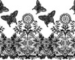butterfly with flower border lrepeated ace design butterfly with flower border lrepeated ace design