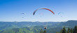 Schwarzwaldberge mit Gleitschirmflieger