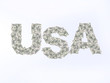 scritta usa con 100 dollari scritta usa con 100 dollari