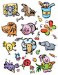 Cute animals for your design.