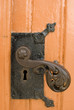 Metal handle and steel fitting