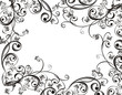 Frame with floral ornament, vector Frame with floral ornament, vector