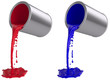 Paint can pouring out