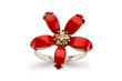 Jewellery ring isolated on the white background Jewellery ring isolated on the white background