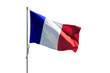 Bandiera francese isolata