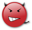 Angry smile