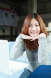 asian girl with laptop. asian girl with laptop.
