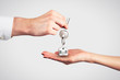 Handing Over the Key from a New Home