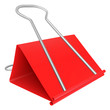 Red vector paper clip