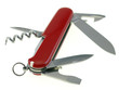 multi functional pocket knife isolated on white background