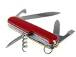 multi functional pocket knife isolated on white background