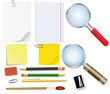 Set of school supplies