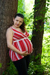 expectant mother outdoors