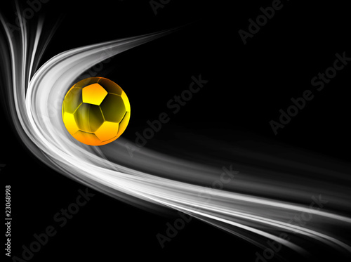 Illustration : ballon or sur fond noir ballon or sur fond noir