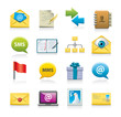 e-mail and message icons