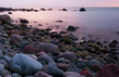 Steinstrand in der Dämmerung Steinstrand in der Dämmerung