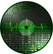 Vinyl with an abstract background.