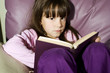 Little girl with book