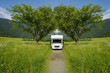 Photo: Caravan in a park Caravan in a park