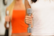 Two beautiful sportswomen