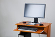 Modern personal computer on a table Modern personal computer on a table