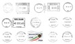 Italian Postmarks (blacks)