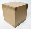 Closed cardboard box