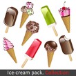 Ice cream pack. Collection Ice cream pack. Collection