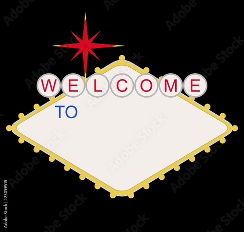vegas sign template. welcome to las vegas sign