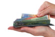 Geld nachzählen. Sample text.