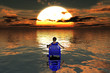 Illustration: femme sur la plage femme sur la plage