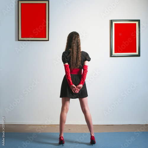 Photo: Woman in gallery Woman in gallery