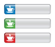 web navigation, web buttons, vector illustration