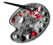Farbpalette rot