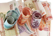 russian moneys, rouble, bank-paper, soft money