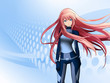 Illustration: Futuristic anime girl Futuristic anime girl