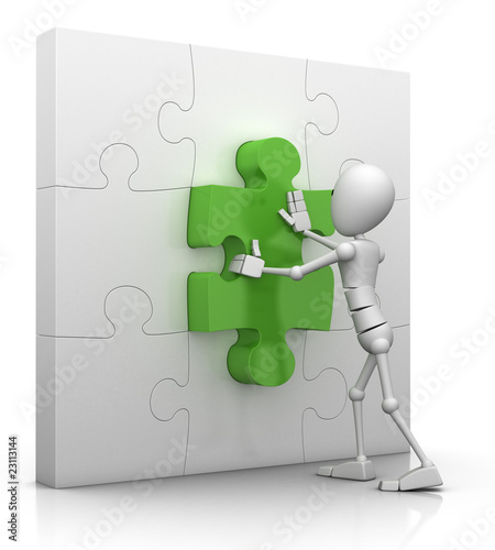 Illustration: the last puzzle piece - solution concept the last puzzle piece - solution concept