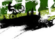 Mountain bike abstract background