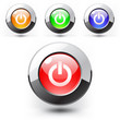 Red button. Steel and shine Red button. Steel and shine