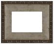 wooden old-looking frame with golden-silver ornament