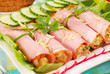 rolled ham stuffed with salad rolled ham stuffed with salad