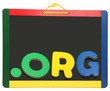 Top Level Domain Dot ORG On Chalkboard